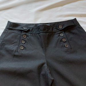 Theory Black Double Breasted Dress Pants